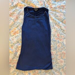 Bebe Blue Fitted Tank Top